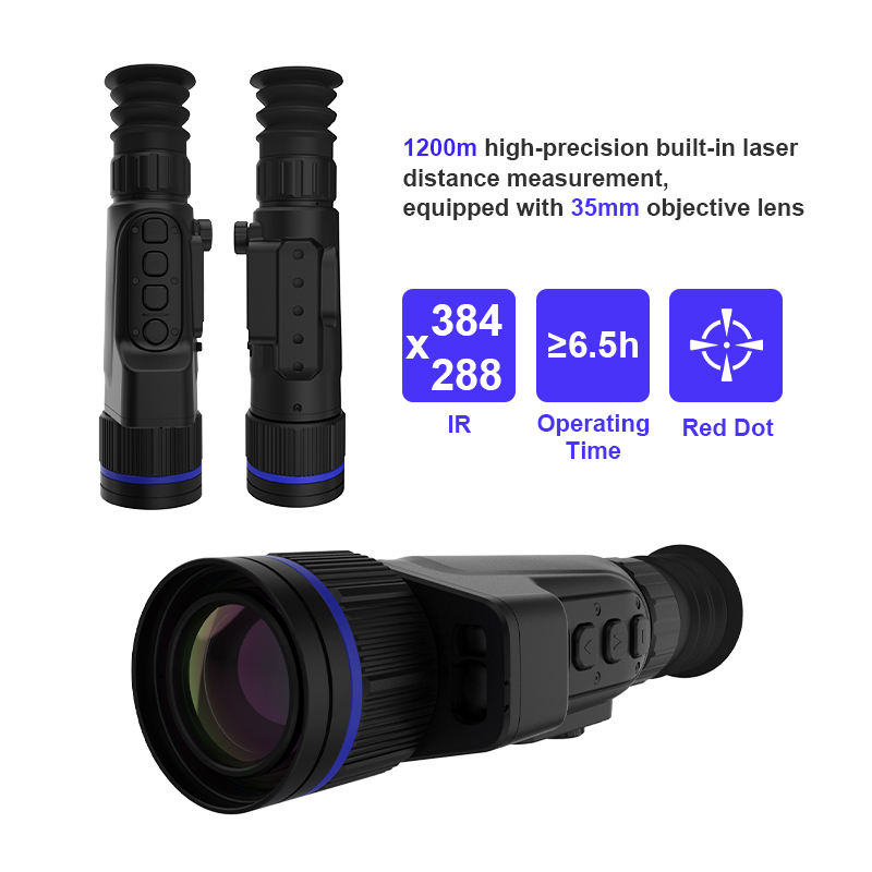 Thermal Scope Night Vision Monocular - Visore Termico Tattico Impermeabile YXM335L, 384x288