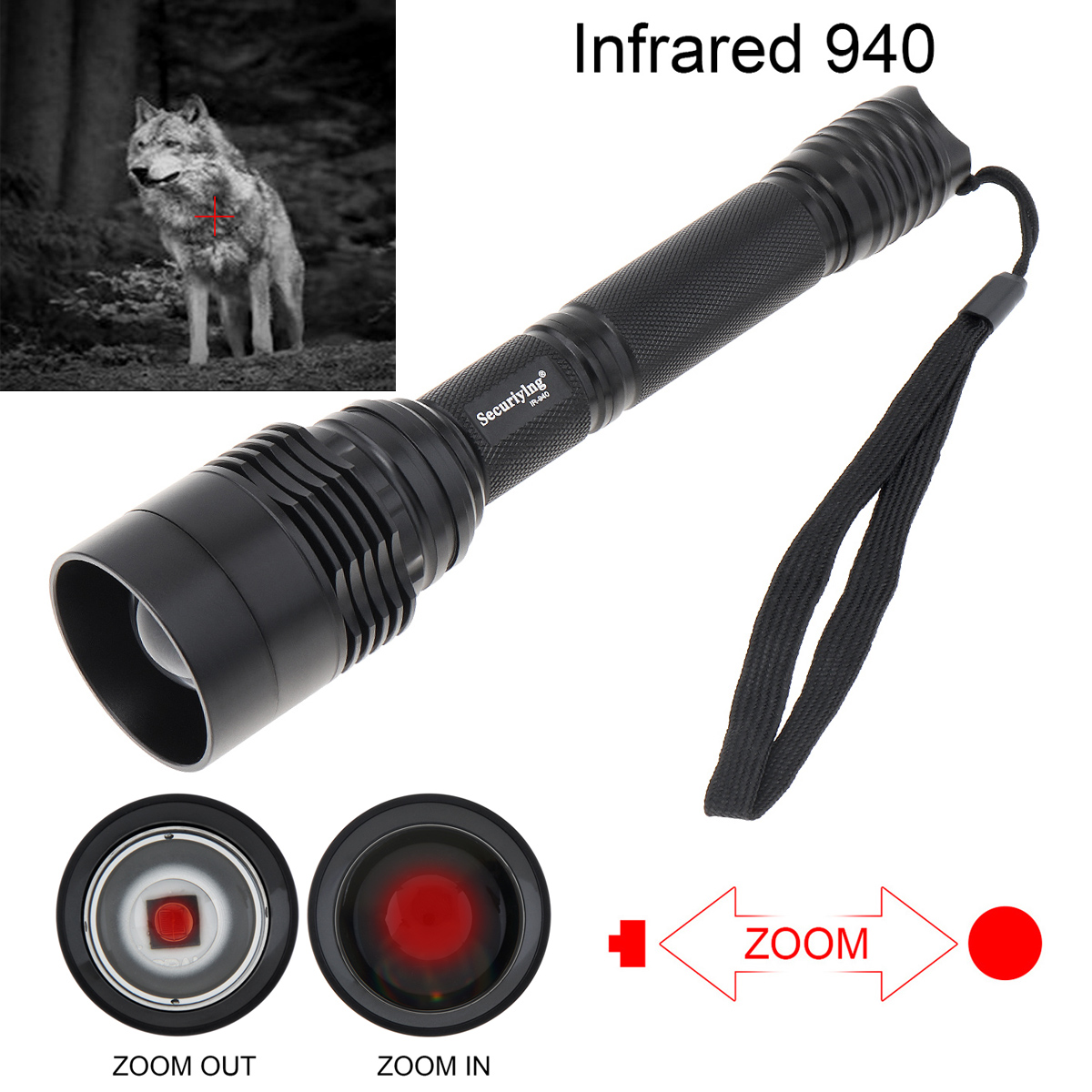 Torcia a infrarossi T50 da 10  - Hunting Thermal Imaging Scope recensione e prezzo